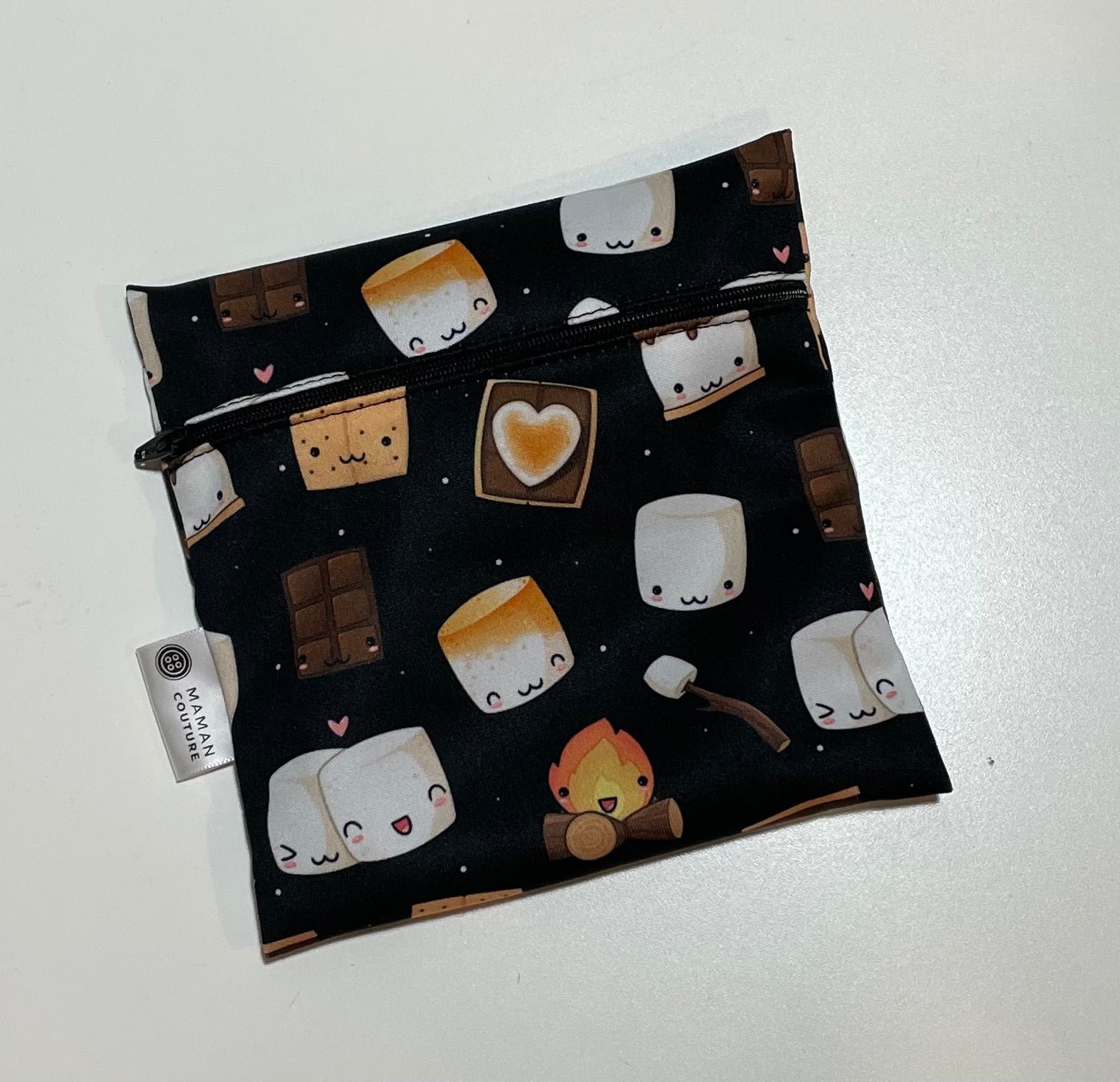 Tous les tissus des sacs à collation - Format carré