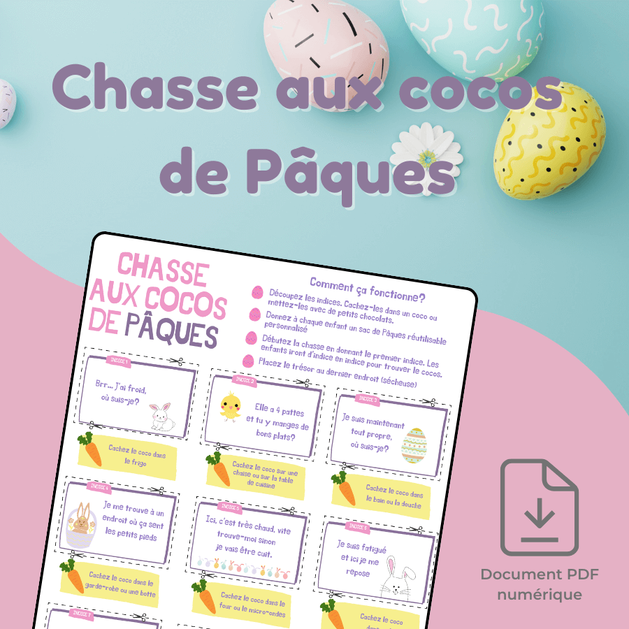 Chasse aux coco de Pâques - à télécharger