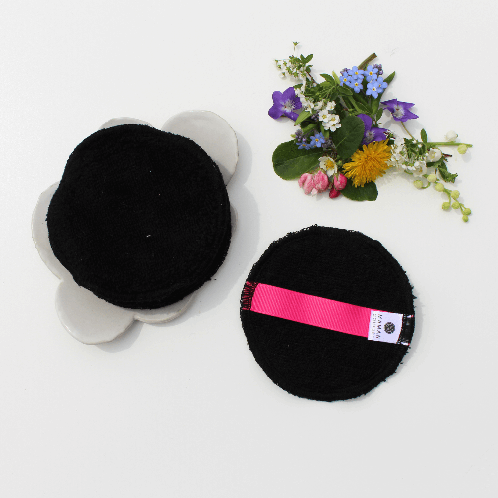 Ensemble de 5 lingettes démaquillantes réutilisables