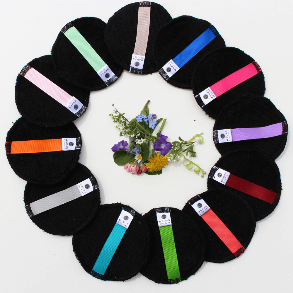 Ensemble de 5 lingettes démaquillantes réutilisables