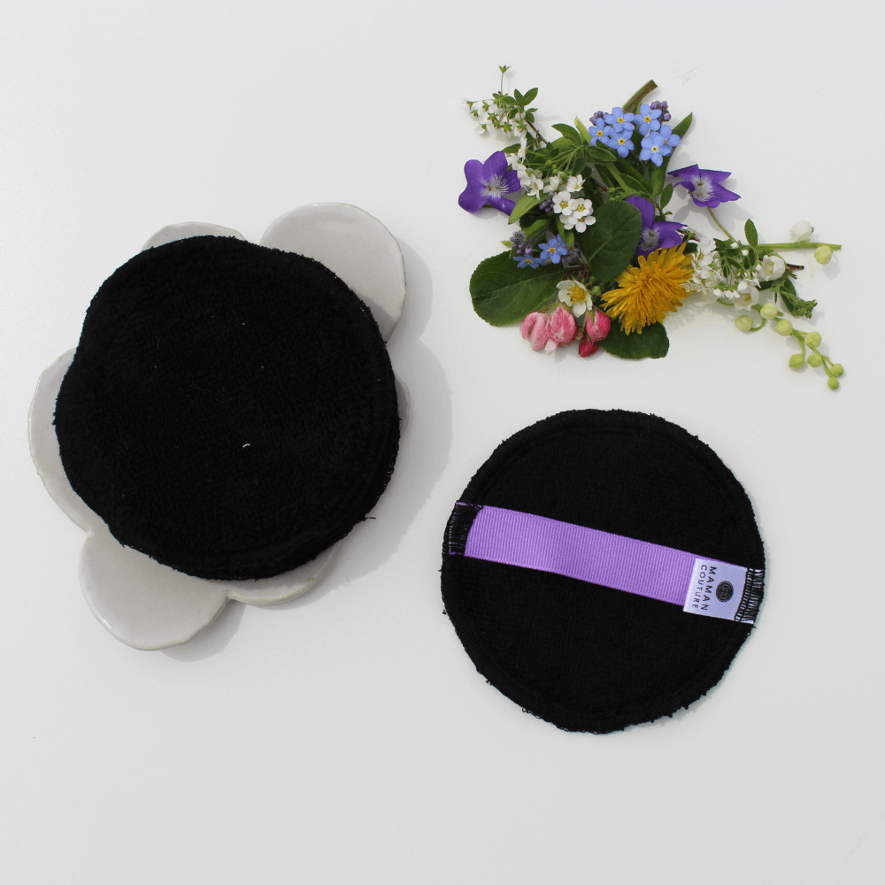 Ensemble de 5 lingettes démaquillantes réutilisables