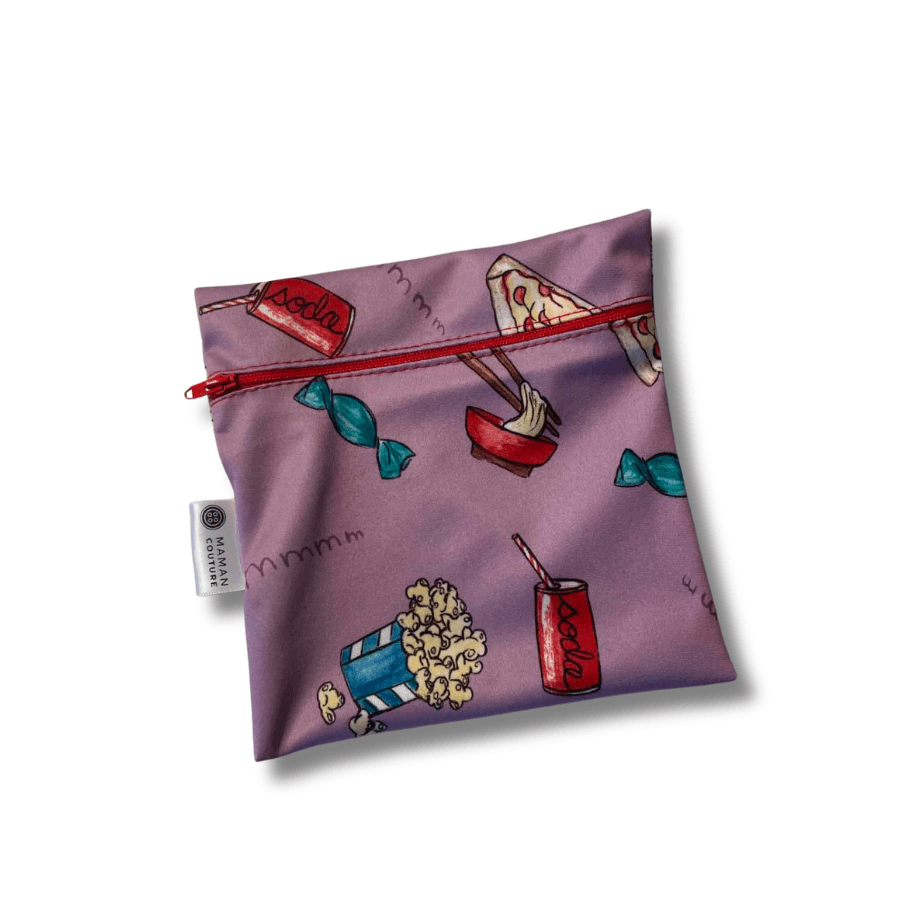 Tous les tissus des sacs à collation - Format carré