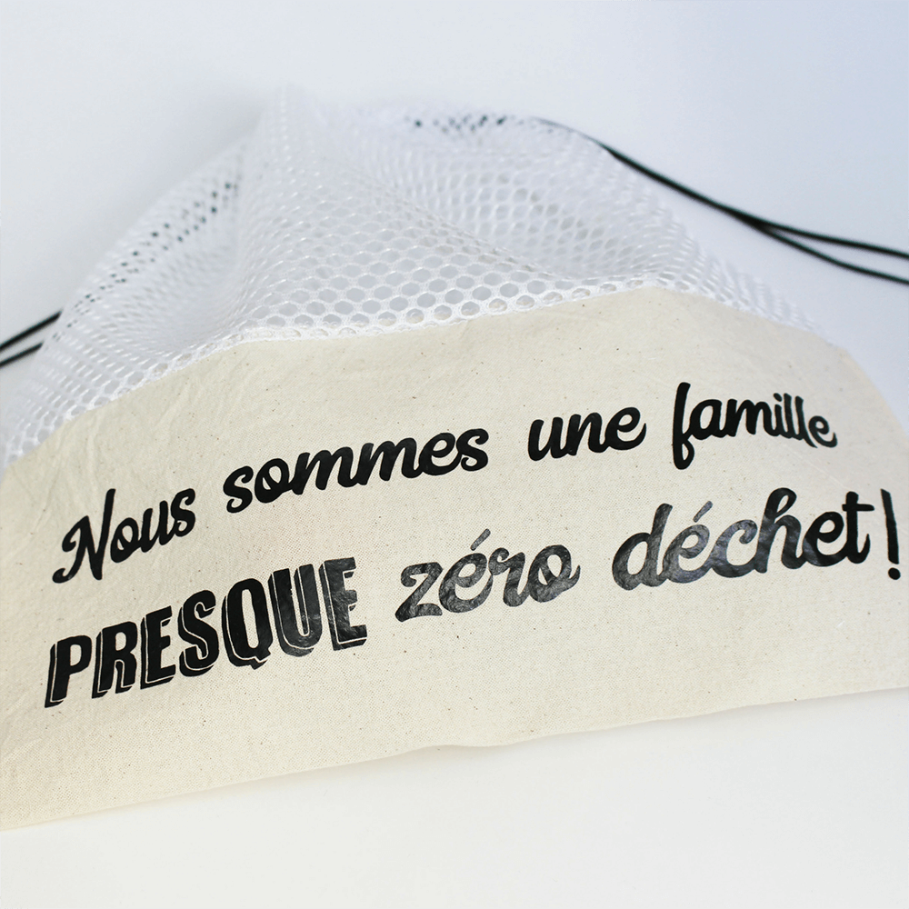 Tous les modèles de sacs à fruits et légumes avec phrases