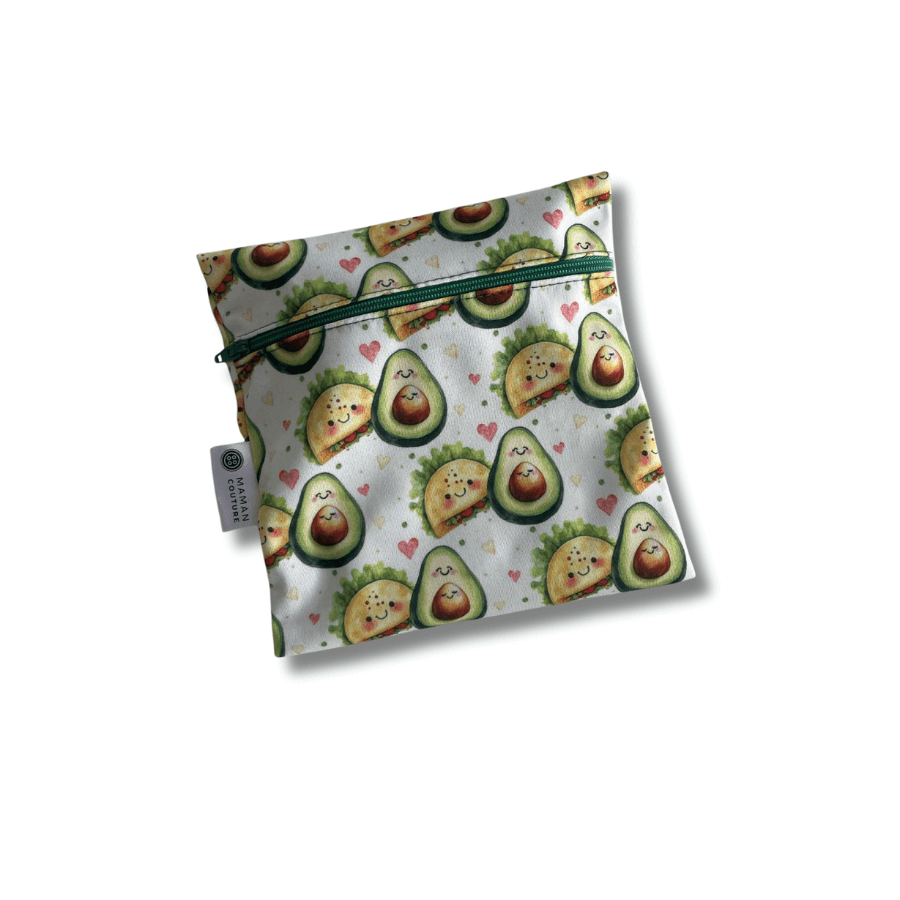 Tous les tissus des sacs à collation - Format carré