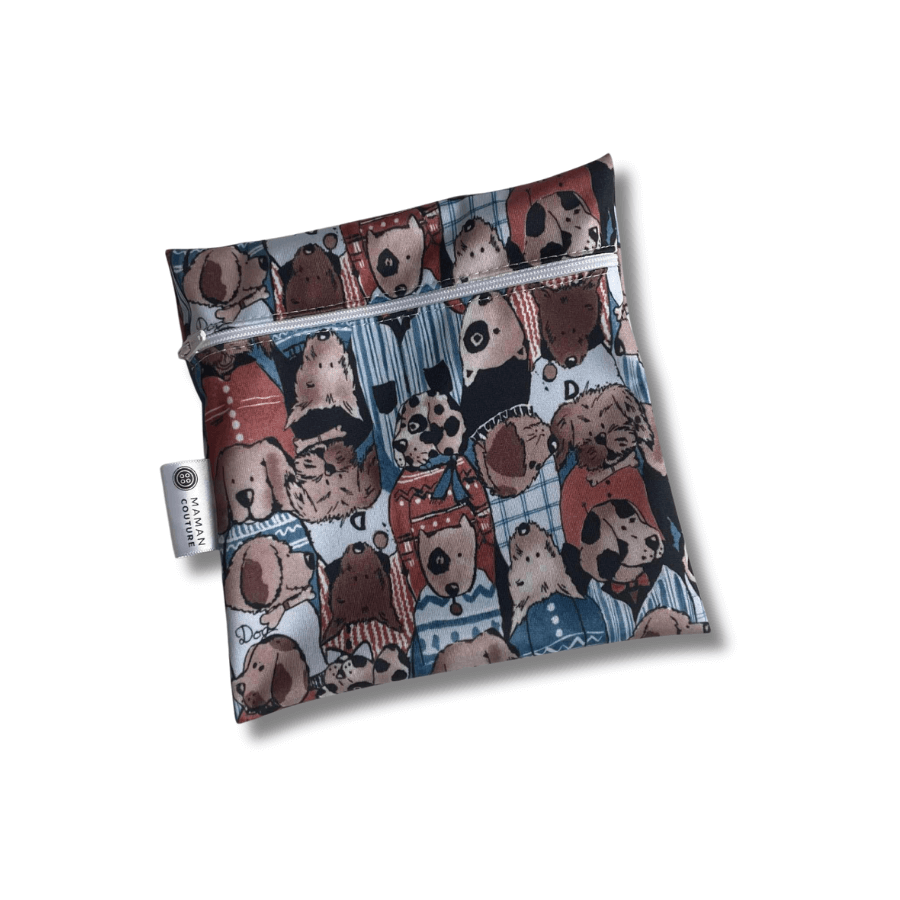 Tous les tissus des sacs à collation - Format carré