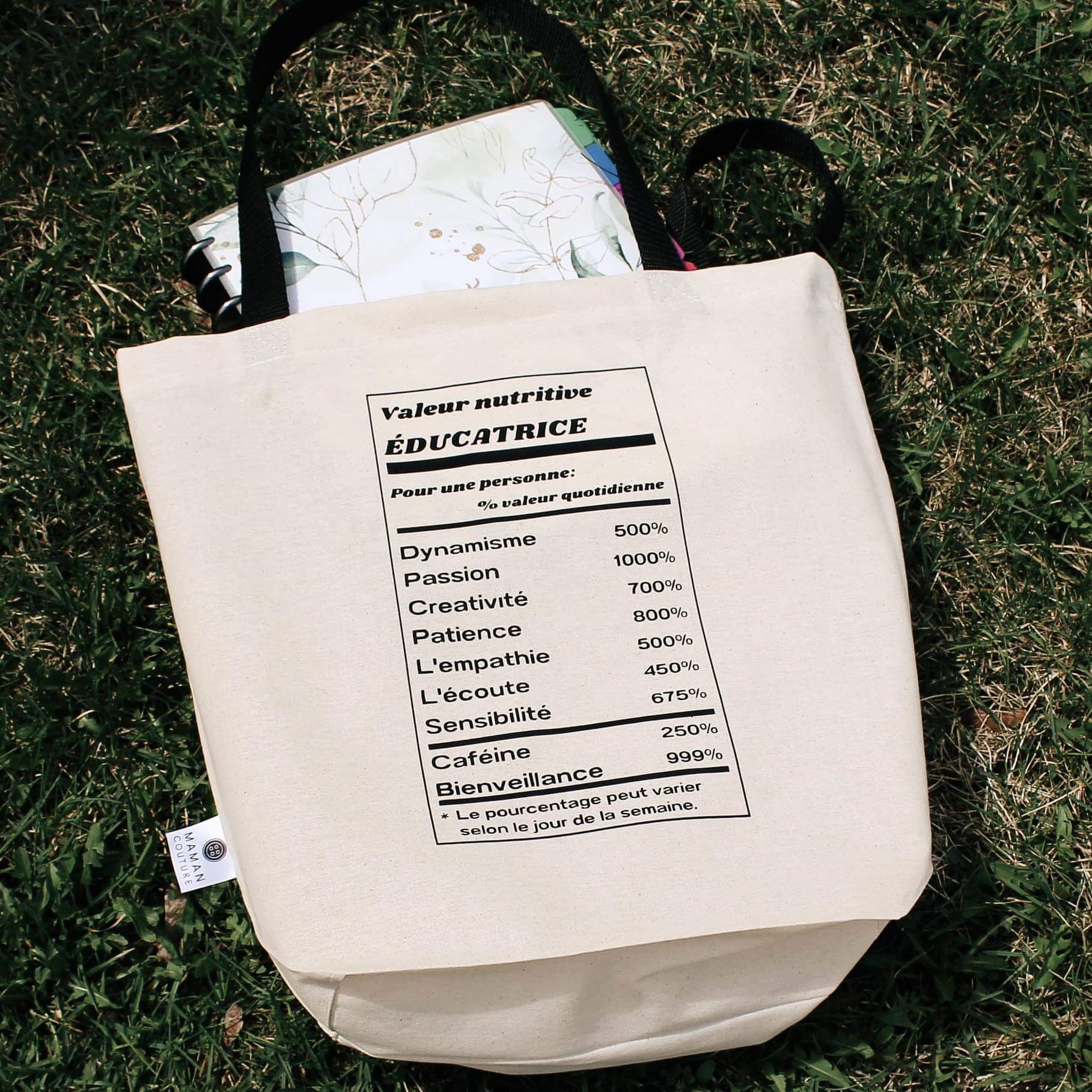 Sac Fourre-tout réutilisable - Cadeau pour une éducatrice