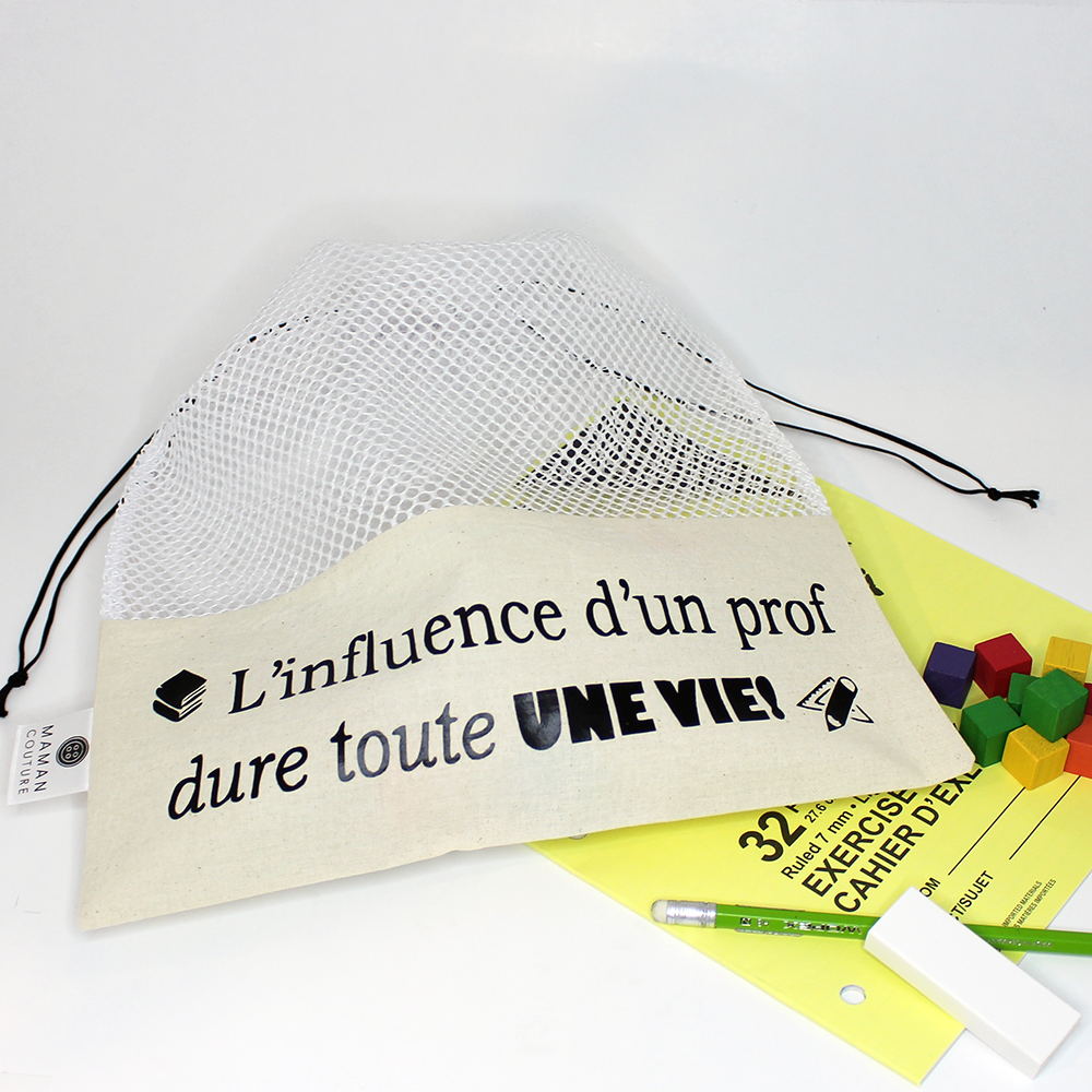 Sac à fruits et légumes réutilisable - Influence prof - Zéro déchet