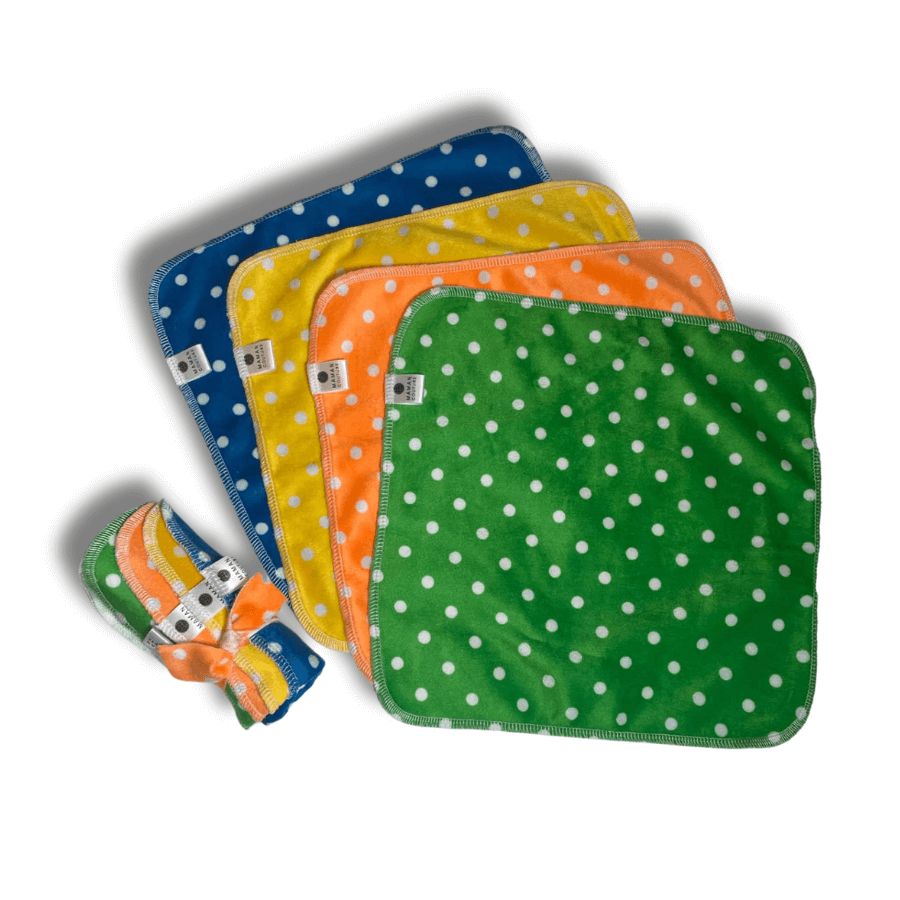 Ensemble de débarbouillettes pour bébé - tissu doux - PRODUIT EPHÉMÈRE