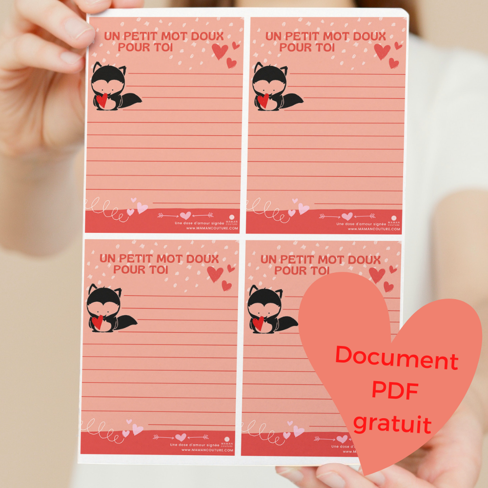 Petits mots doux à imprimer