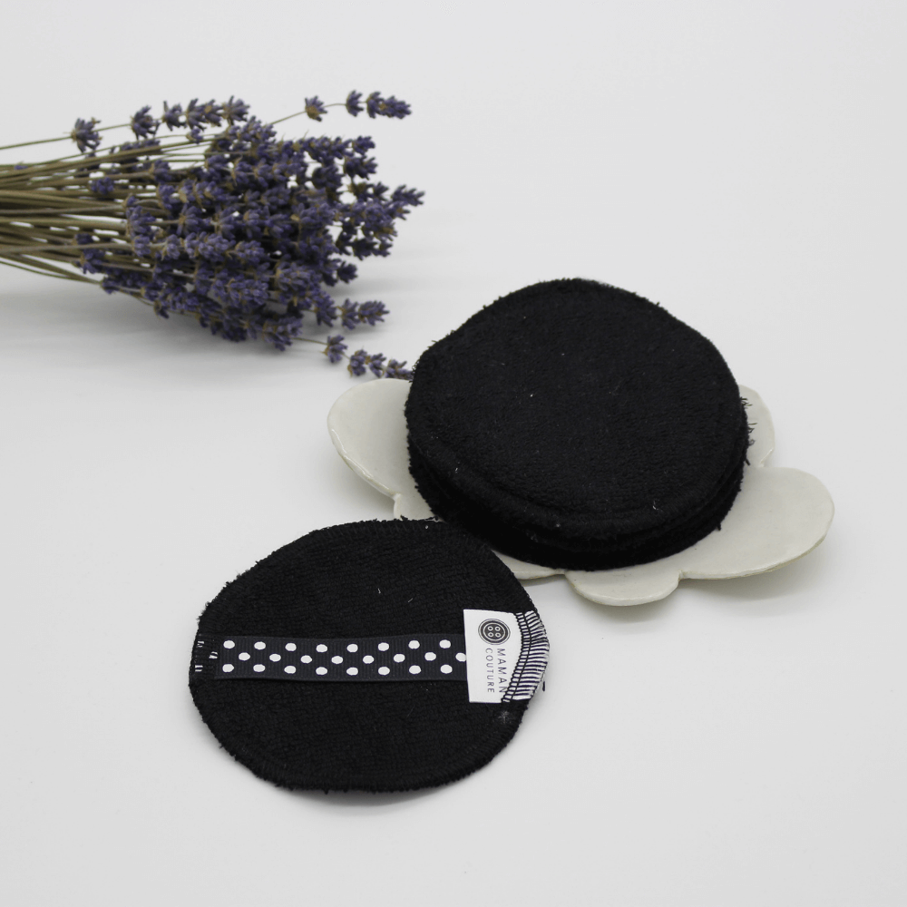 Coton Démaquillant Lavable Noir - Shine Boutique